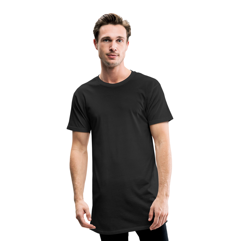T-shirt long Homme - noir
