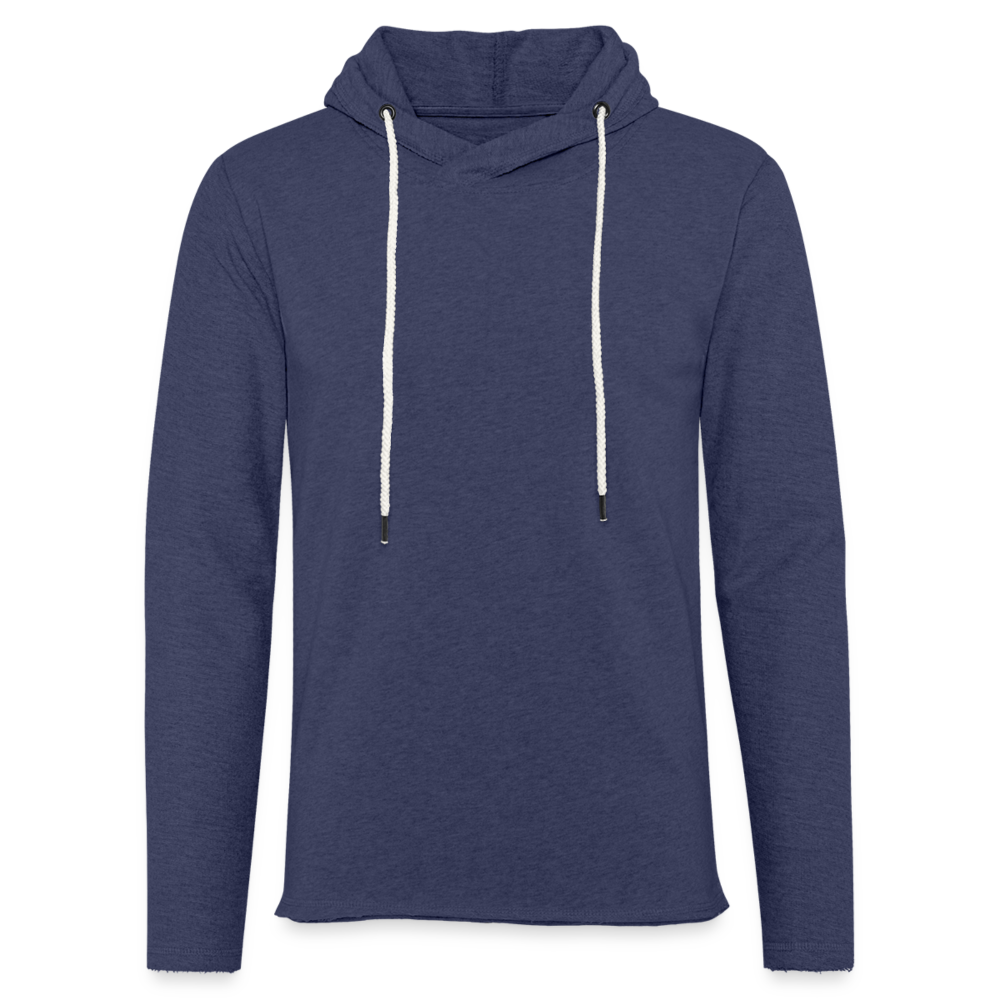 Sweat-shirt à capuche léger unisexe - marine chiné