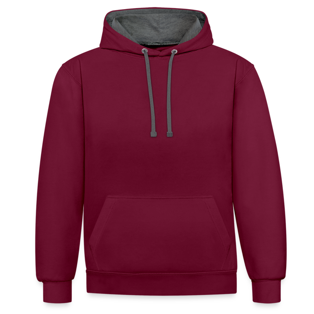 Sweat-shirt contraste - bordeaux/anthracite