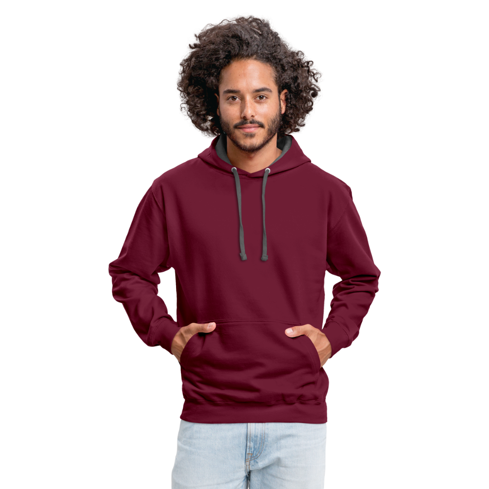 Sweat-shirt contraste - bordeaux/anthracite