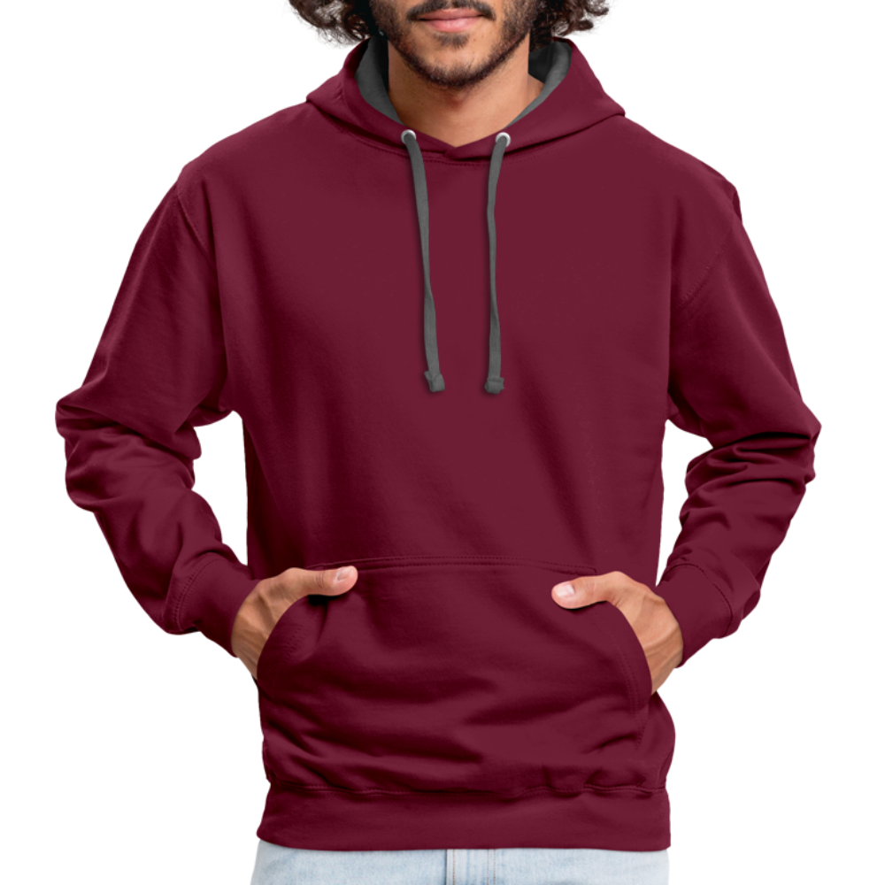 Sweat-shirt contraste - bordeaux/anthracite