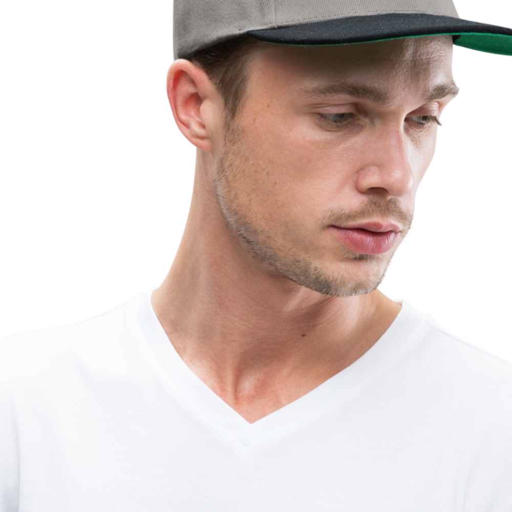 Casquette snapback - gris graphite/noir