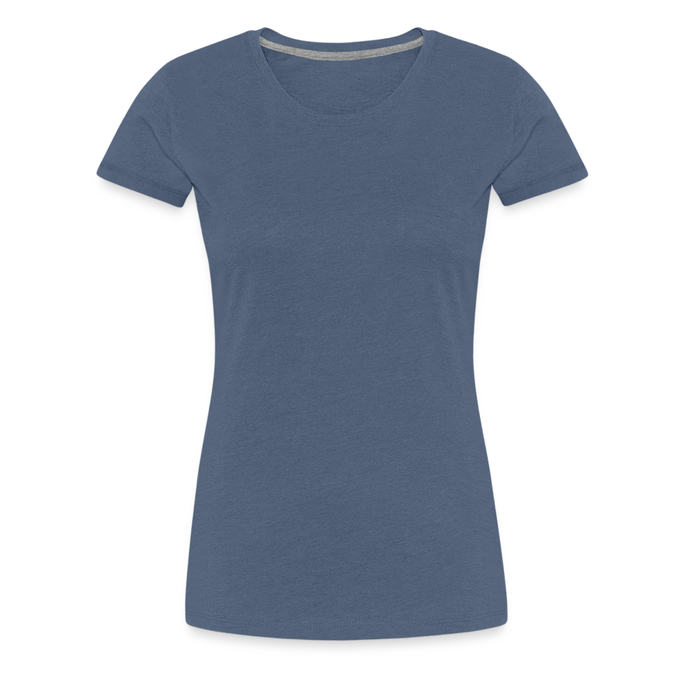 T-shirt Premium Femme - bleu chiné