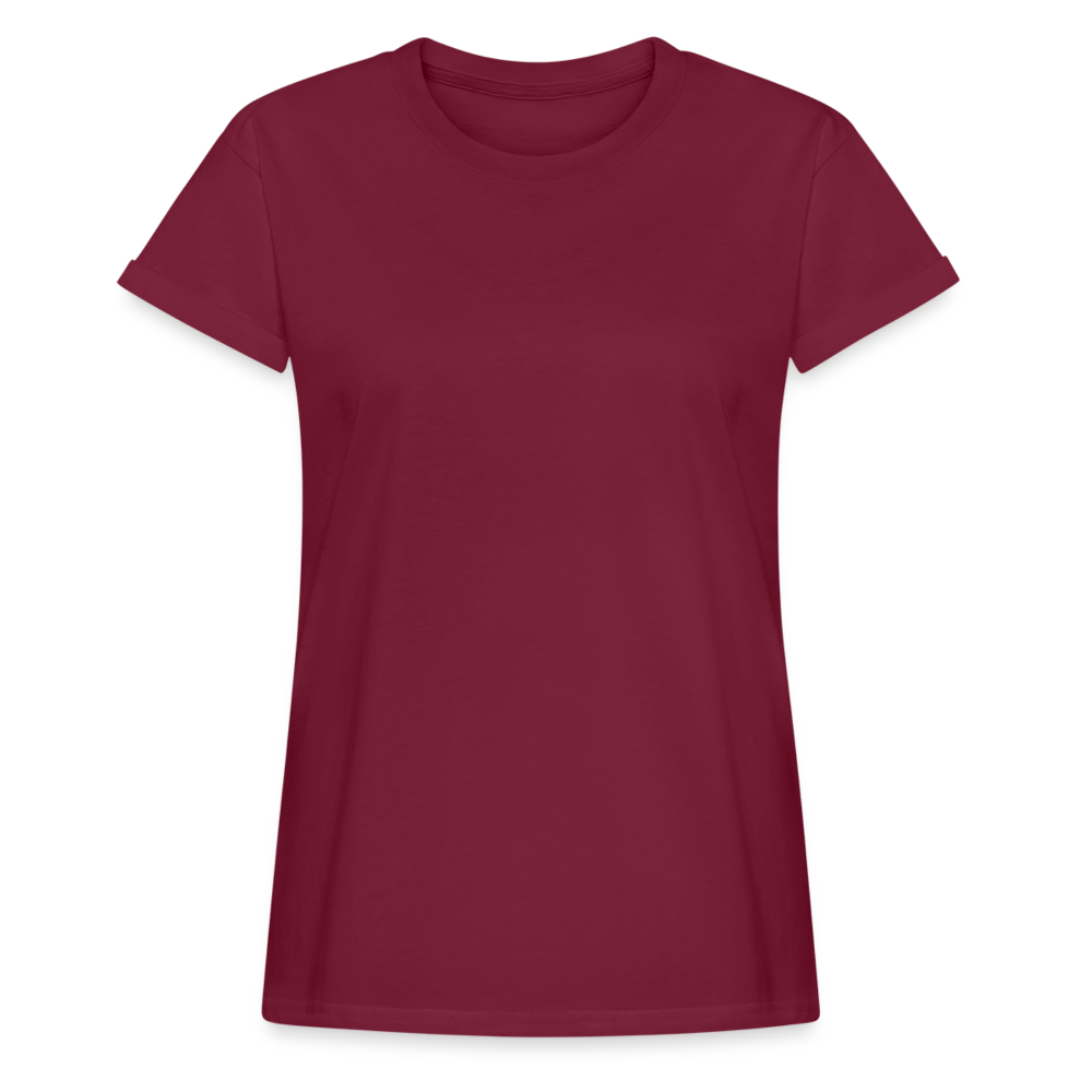 T-shirt oversize Femme - bordeaux