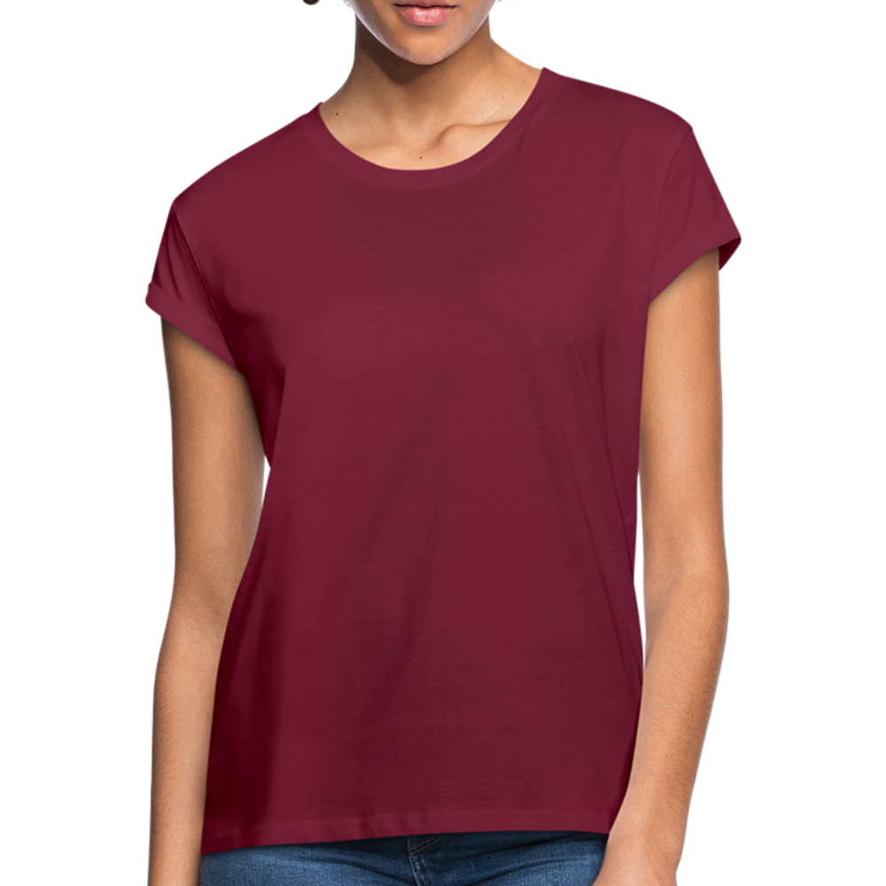 T-shirt oversize Femme - bordeaux