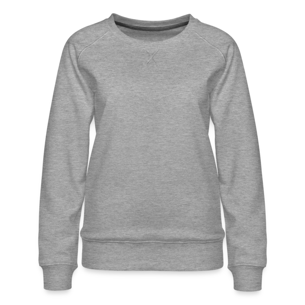 Sweat ras-du-cou Premium Femme - gris chiné