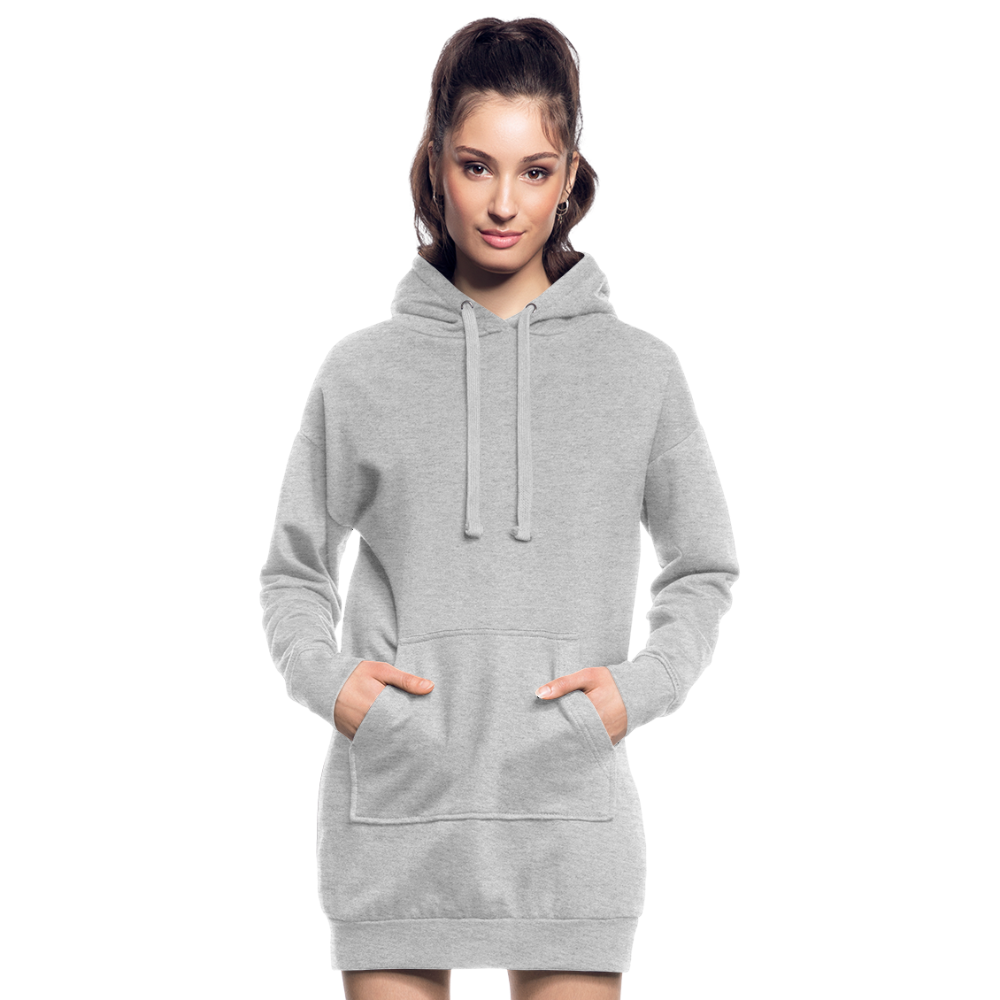 Sweat-shirt à capuche long Femme - gris chiné