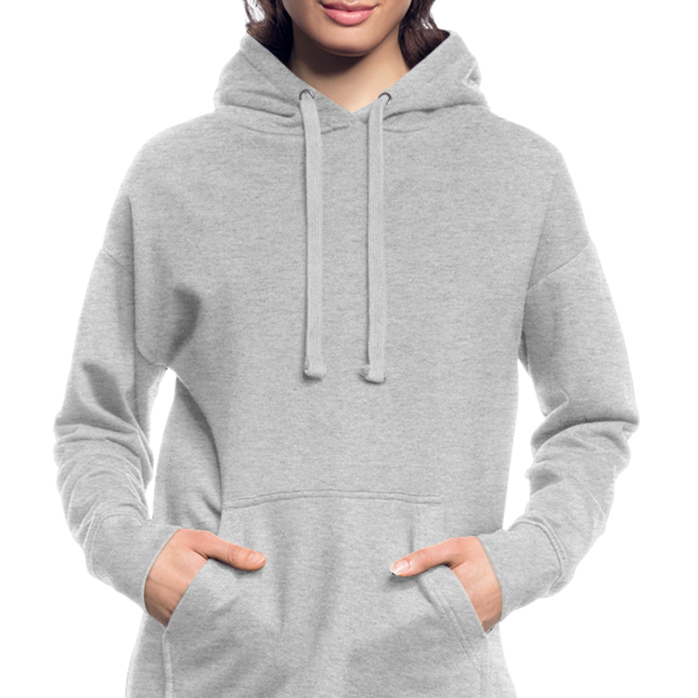 Sweat-shirt à capuche long Femme - gris chiné
