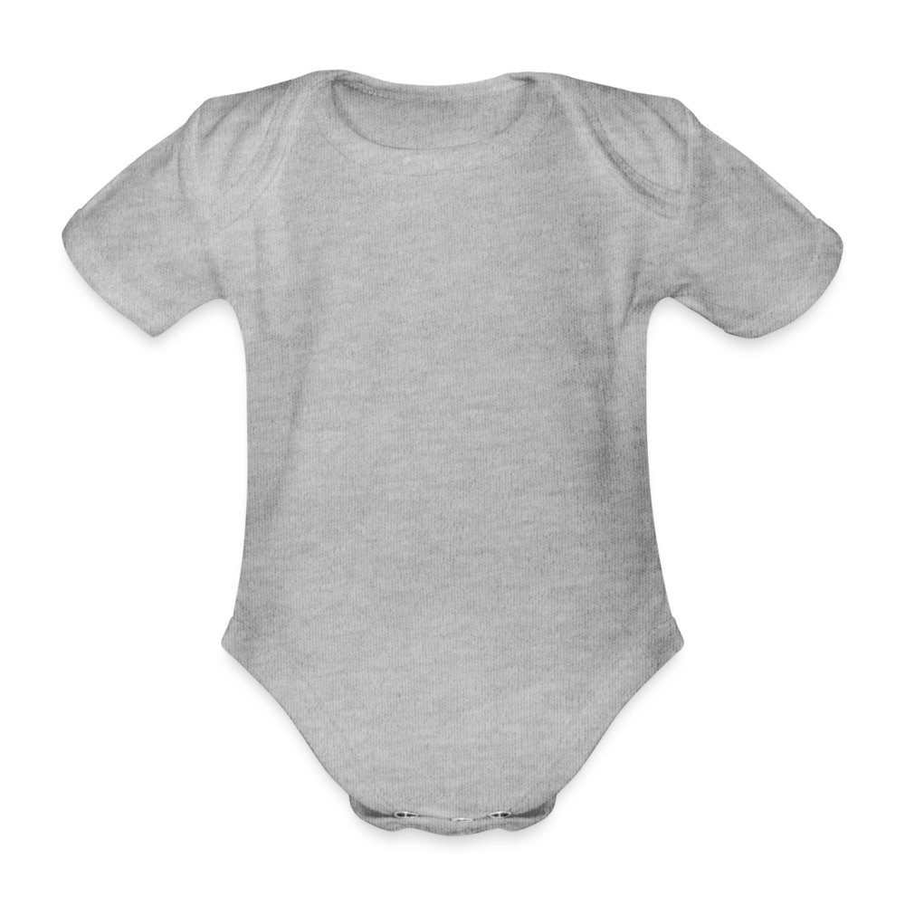 Body Bébé bio manches courtes - gris chiné