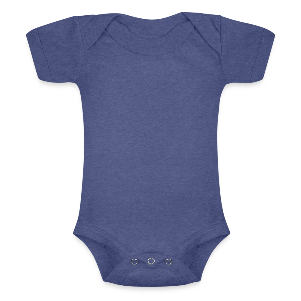 Body Bébé chiné à manches courtes - bleu