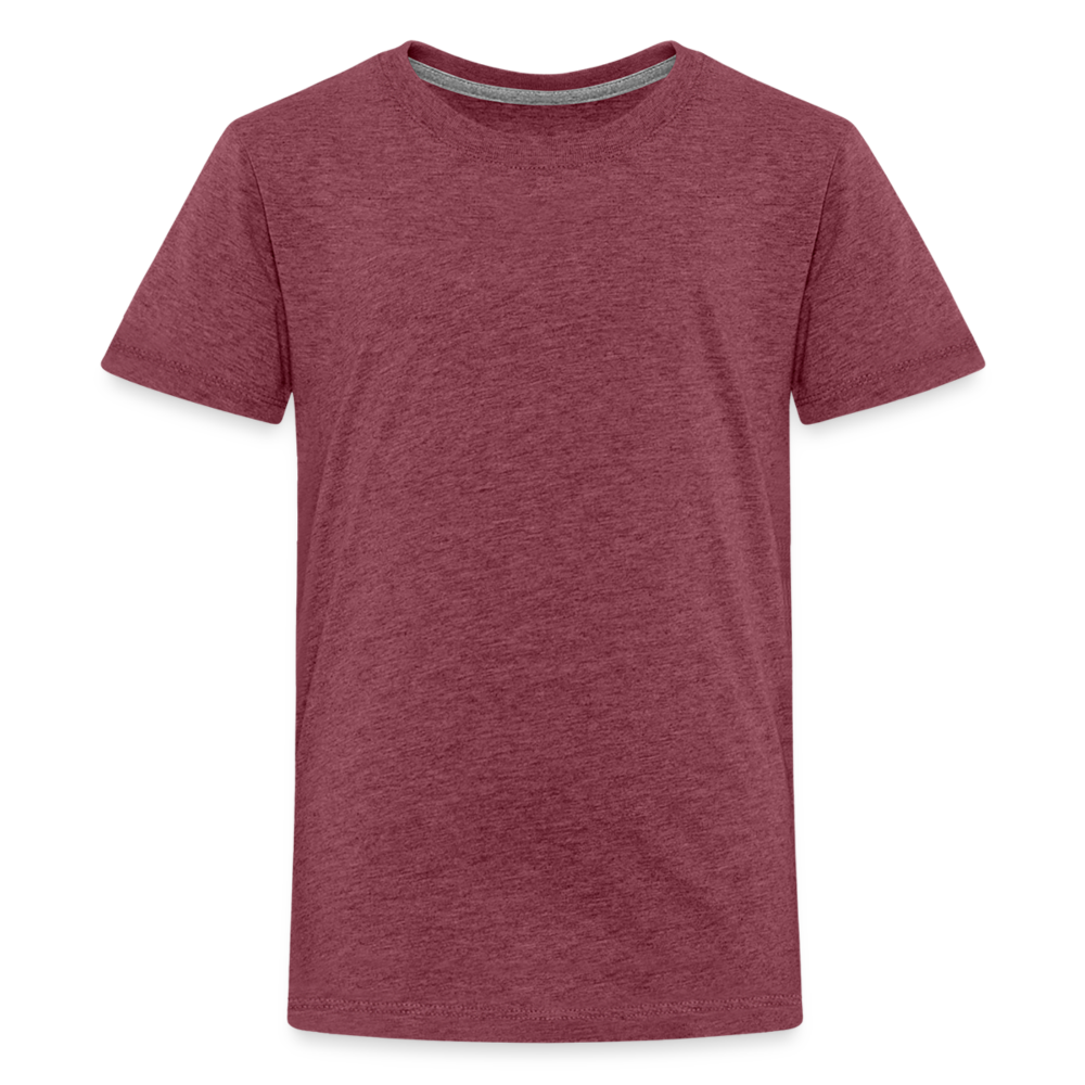 T-shirt Premium Ado - rouge bordeaux chiné