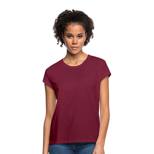 T-shirt oversize Femme - bordeaux